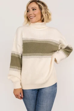 Baltic Born Antonov Turtle Neck Sweater | Sage + Cream