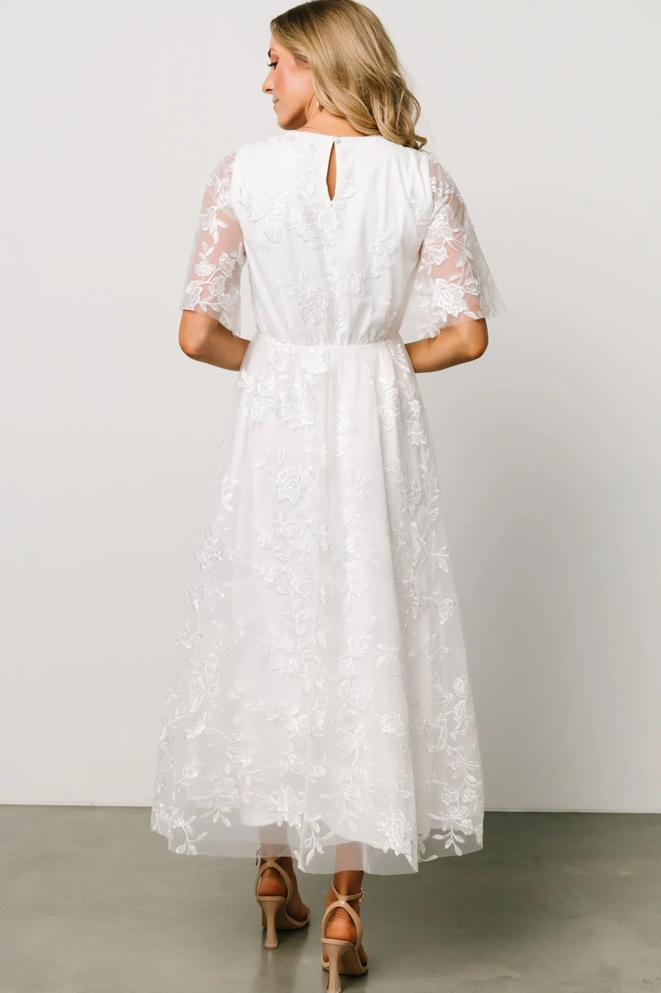 Baltic Born Arabella Embroidered Tulle Maxi Dress |