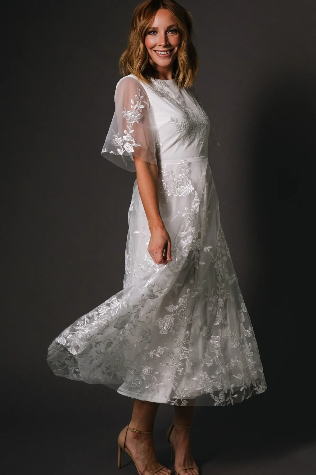Baltic Born Arabella Embroidered Tulle Maxi Dress |