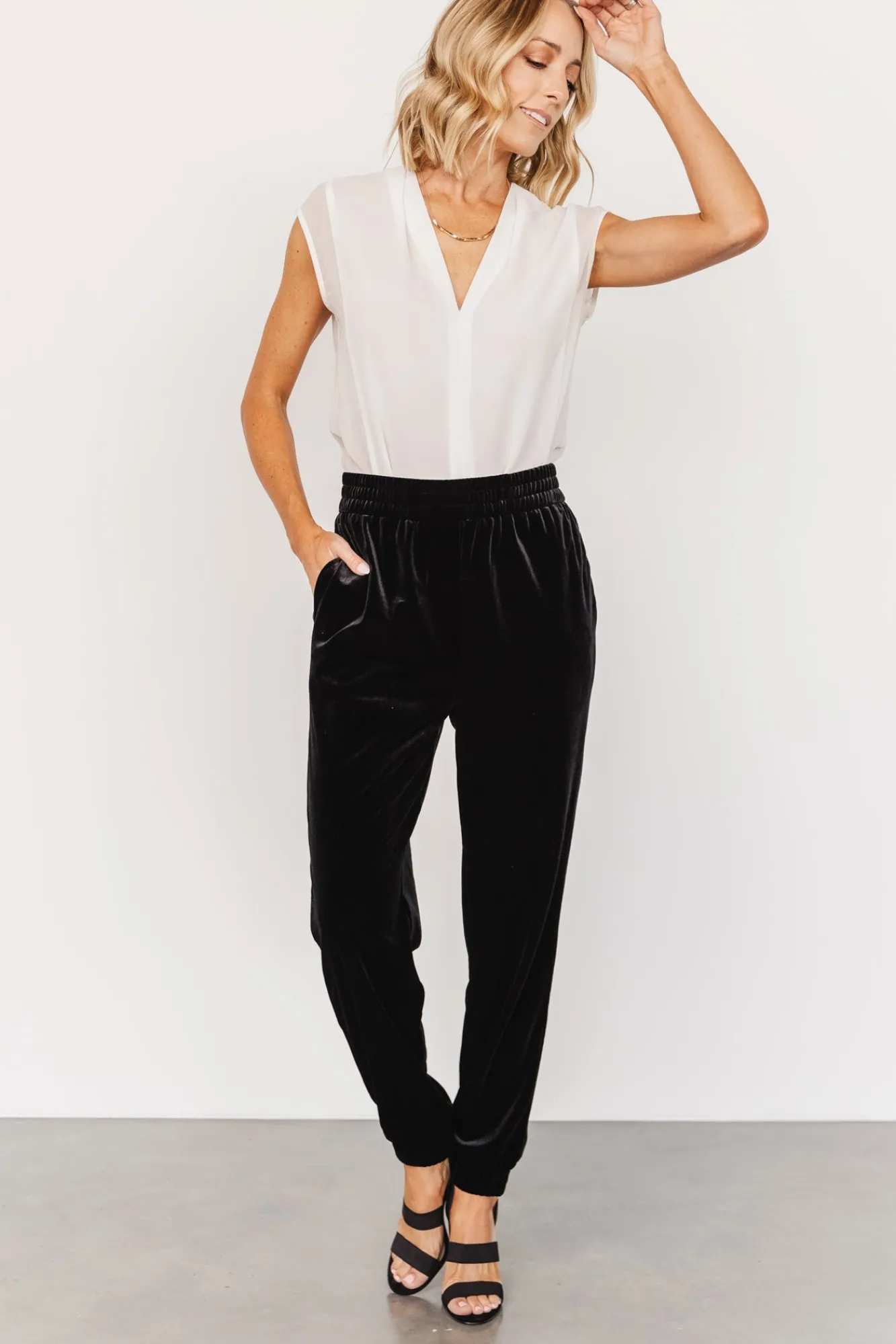 Baltic Born Archie Velvet Jogger Pants |
