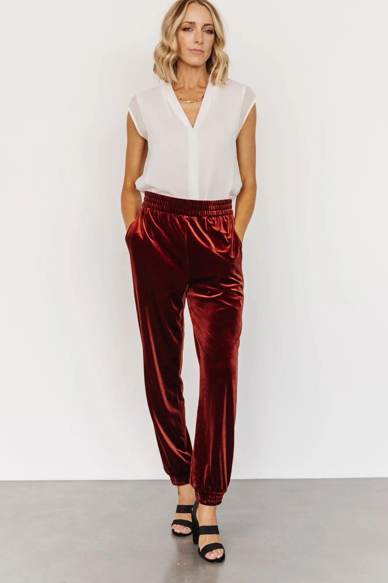 Baltic Born Archie Velvet Jogger Pants |