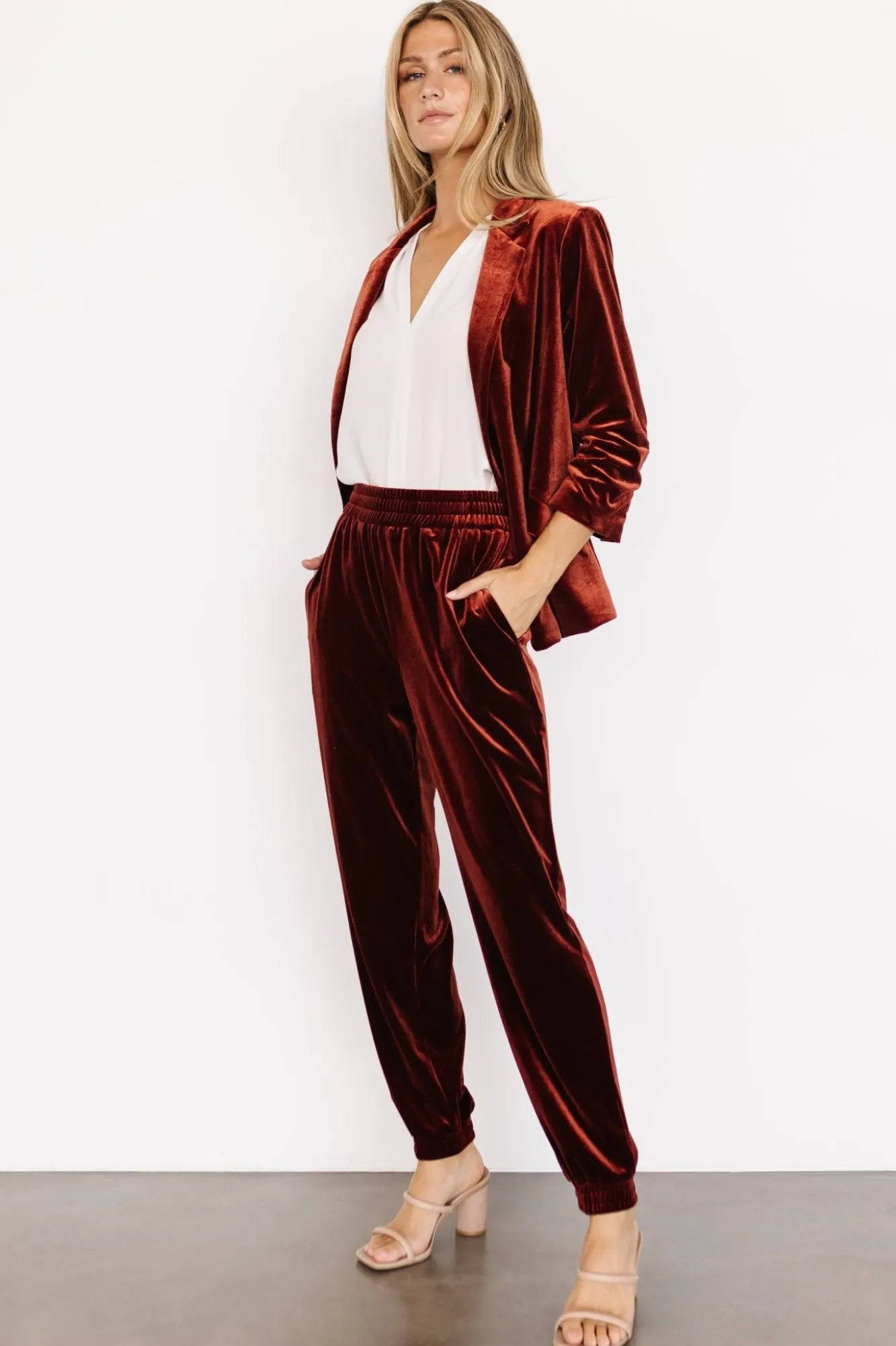 Baltic Born Archie Velvet Jogger Pants |