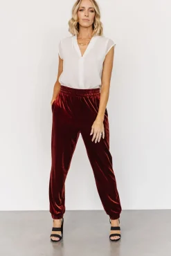 Baltic Born Archie Velvet Jogger Pants |