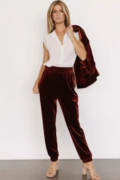 Baltic Born Archie Velvet Jogger Pants |