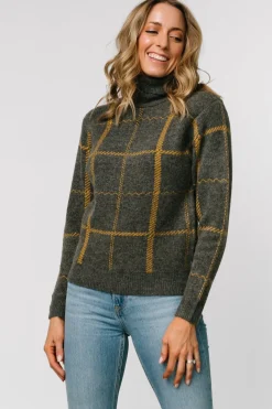 Baltic Born Arden Turtleneck Sweater | Dark Gray