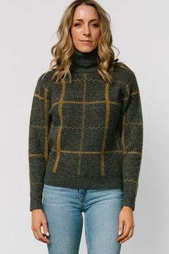 Baltic Born Arden Turtleneck Sweater | Dark Gray