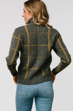 Baltic Born Arden Turtleneck Sweater | Dark Gray