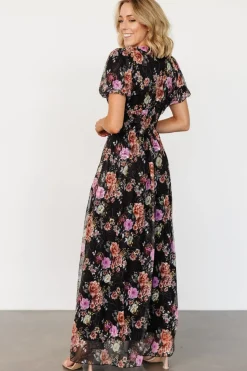 Baltic Born Ardley Maxi Dress | Black Multi Floral