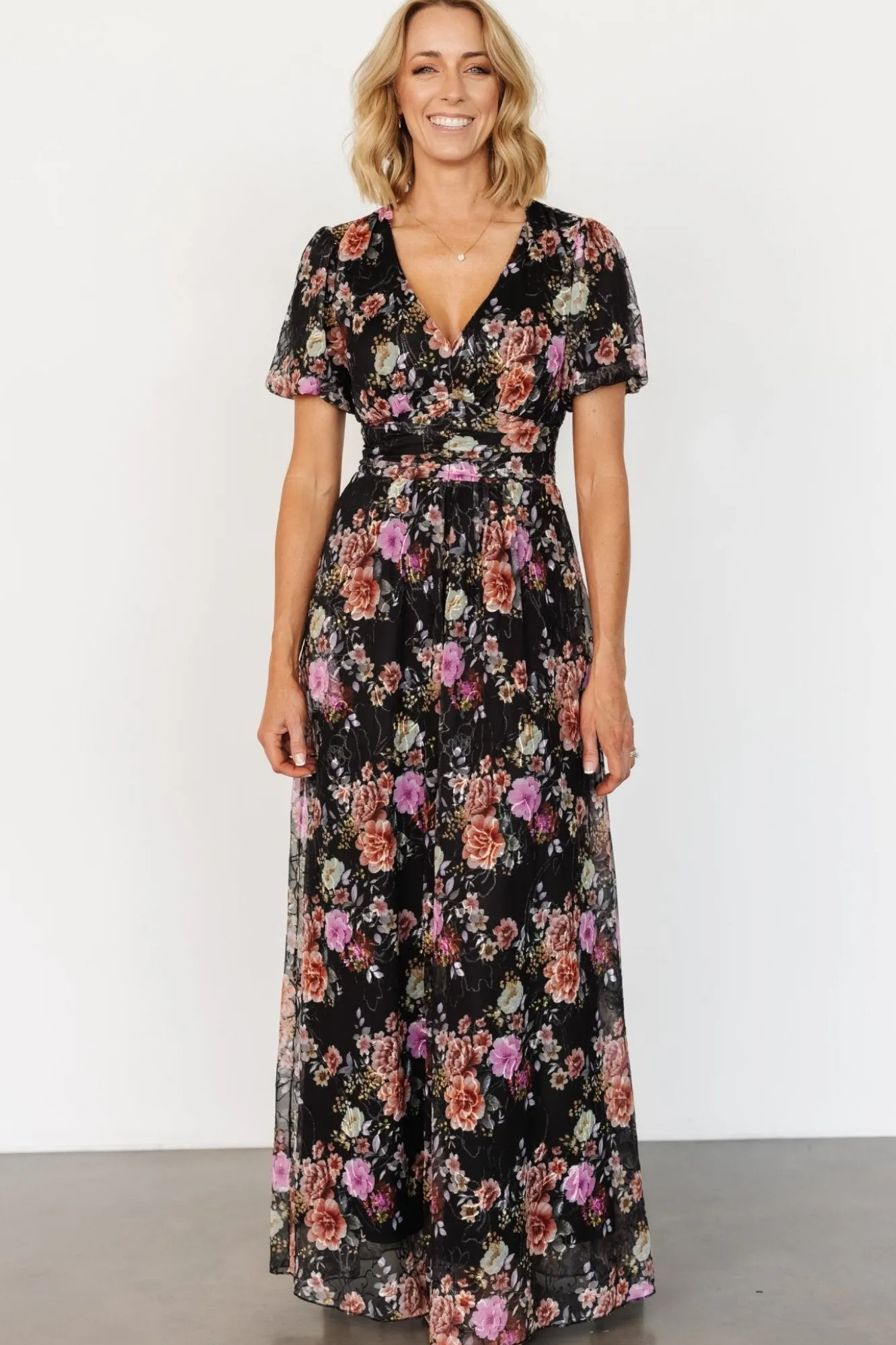 Baltic Born Ardley Maxi Dress | Black Multi Floral