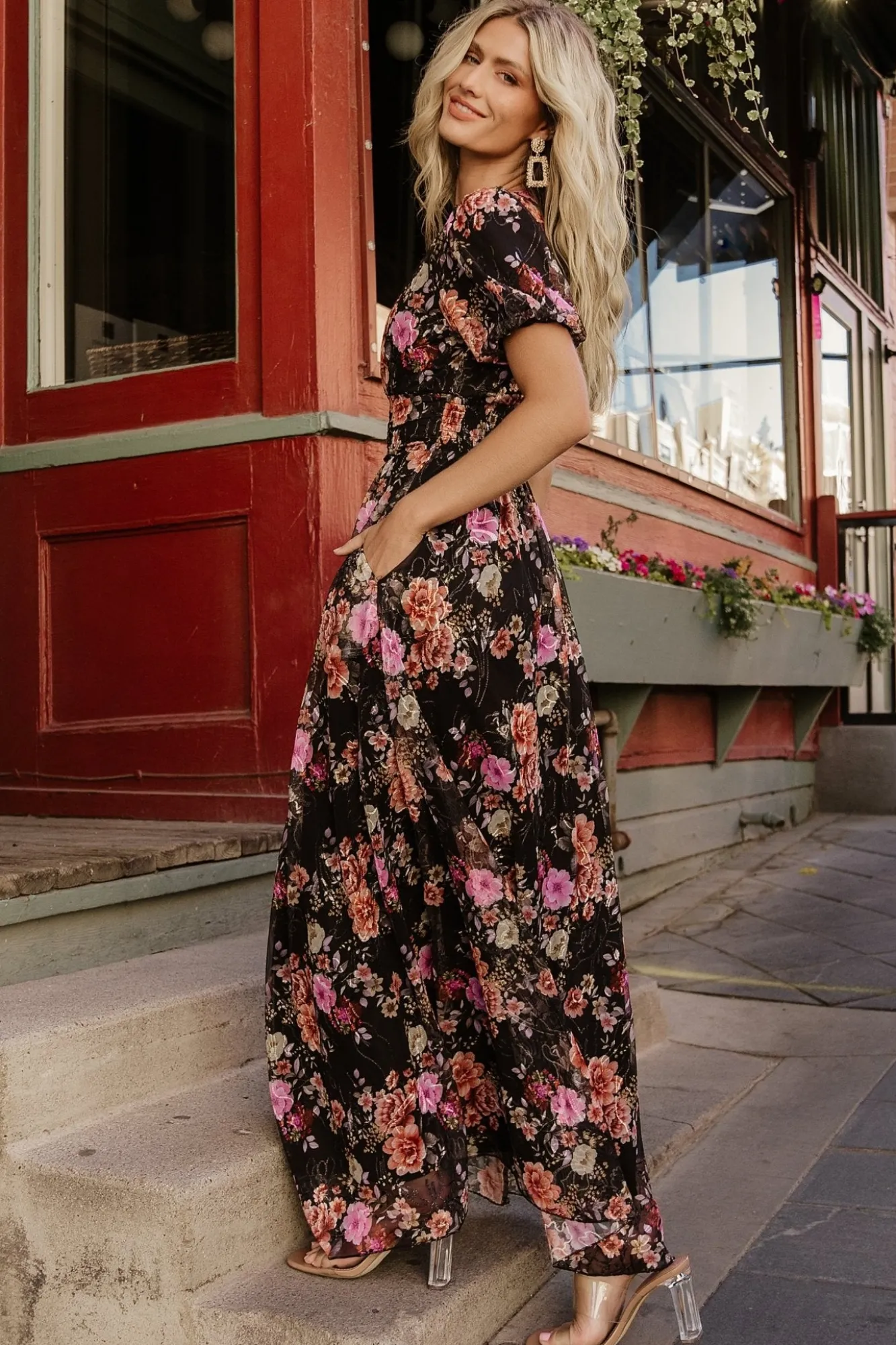 Baltic Born Ardley Maxi Dress | Black Multi Floral