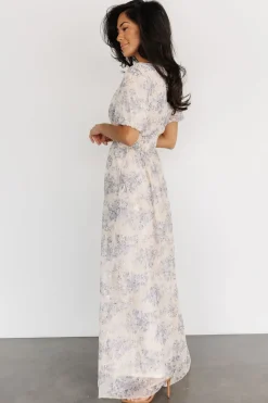 Baltic Born Ardley Maxi Dress | Cream + Blue
