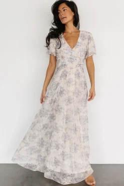 Baltic Born Ardley Maxi Dress | Cream + Blue