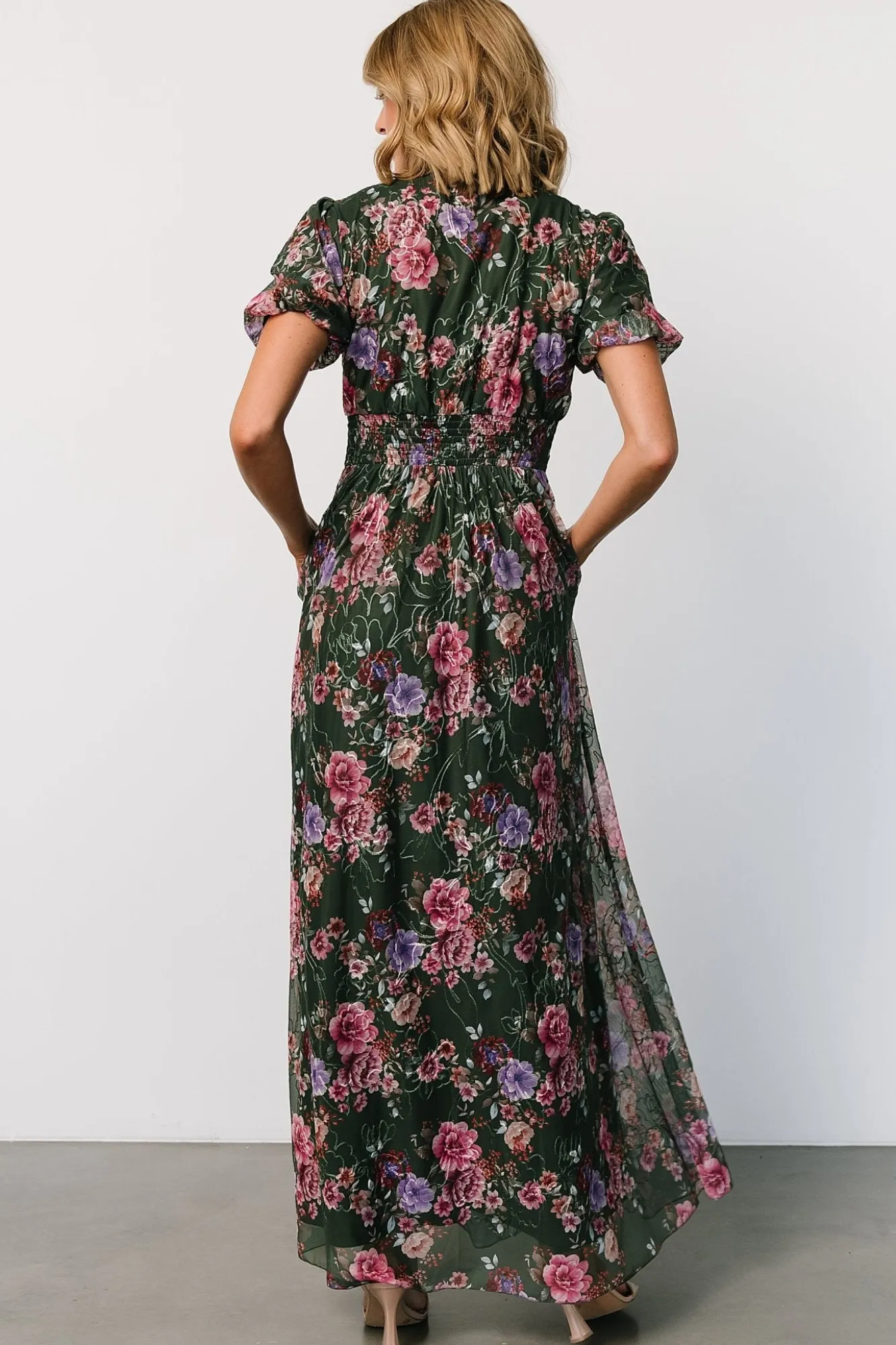 Baltic Born Ardley Maxi Dress | Green + Pink Floral