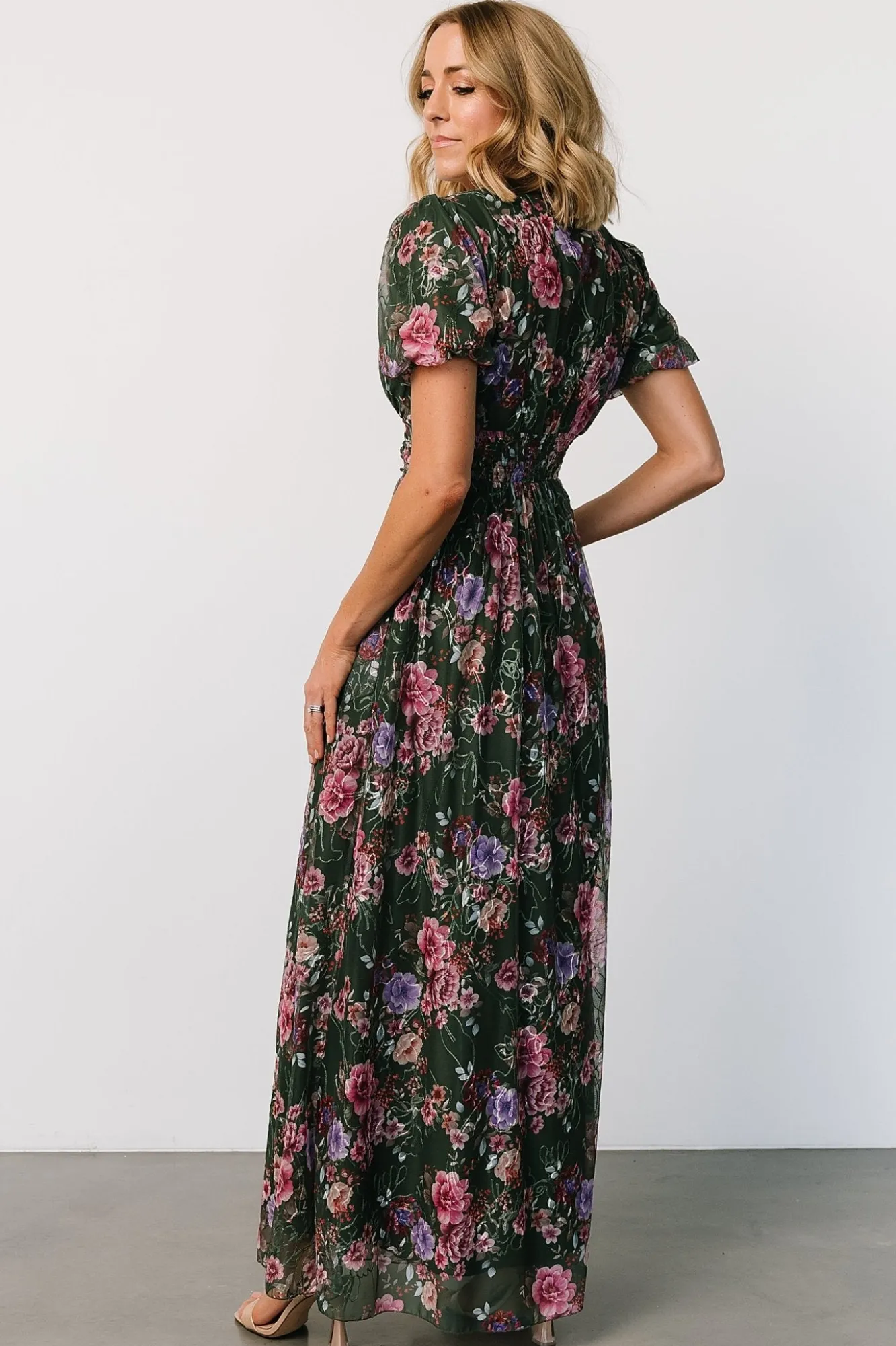 Baltic Born Ardley Maxi Dress | Green + Pink Floral