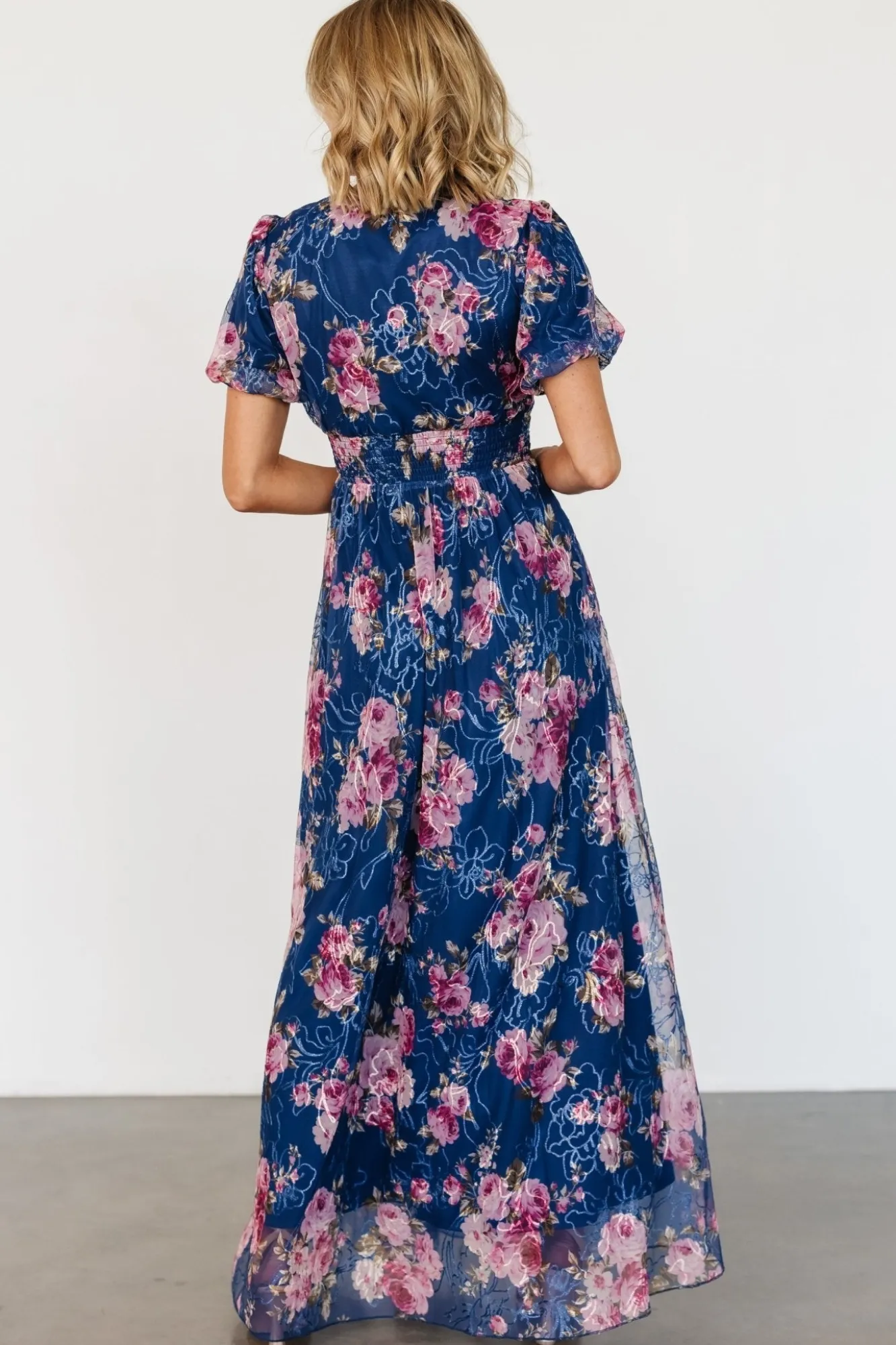 Baltic Born Ardley Maxi Dress | Navy + Pink Floral