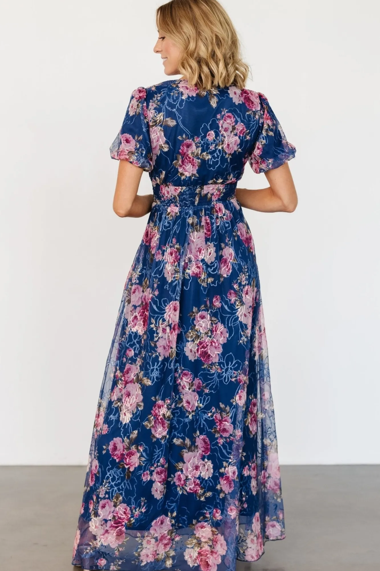 Baltic Born Ardley Maxi Dress | Navy + Pink Floral