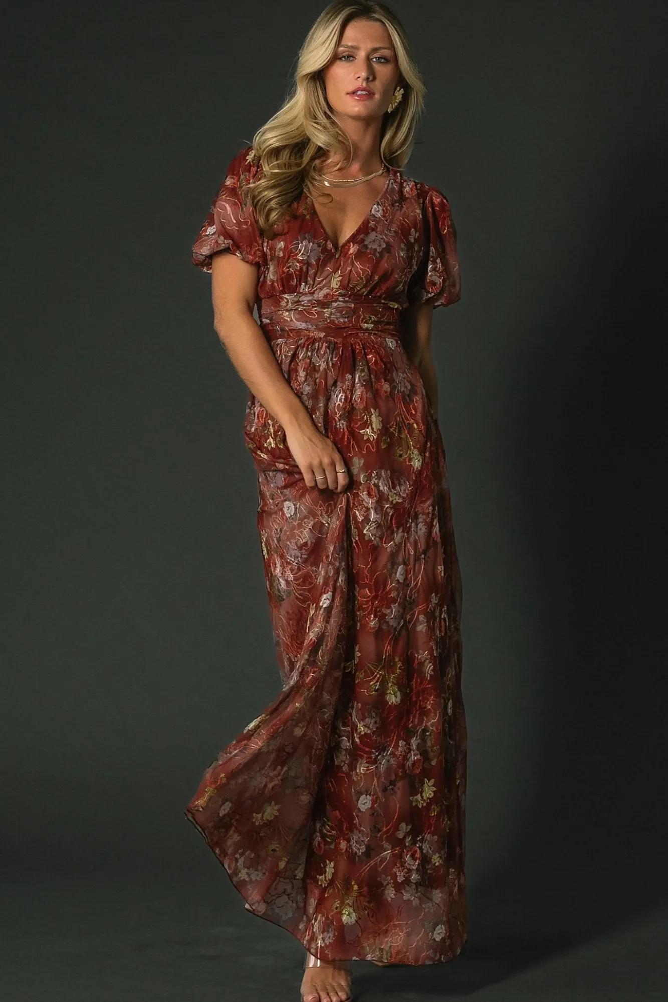 Baltic Born Ardley Maxi Dress | Rust Multi Floral