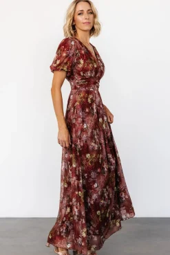 Baltic Born Ardley Maxi Dress | Rust Multi Floral