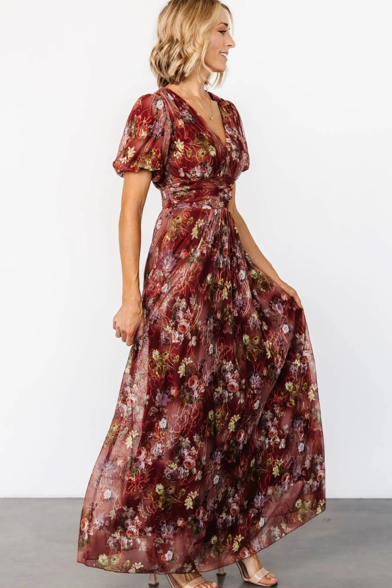 Baltic Born Ardley Maxi Dress | Rust Multi Floral