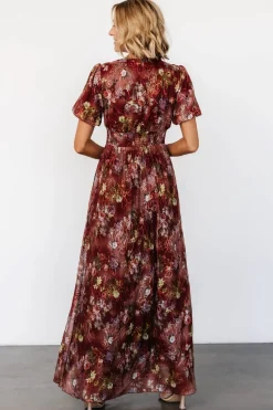 Baltic Born Ardley Maxi Dress | Rust Multi Floral