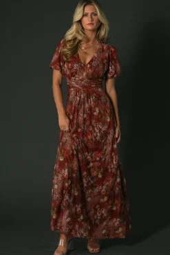 Baltic Born Ardley Maxi Dress | Rust Multi Floral