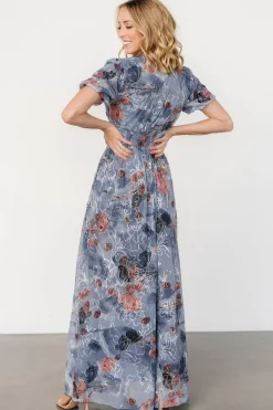 Baltic Born Ardley Maxi Dress | Slate Print