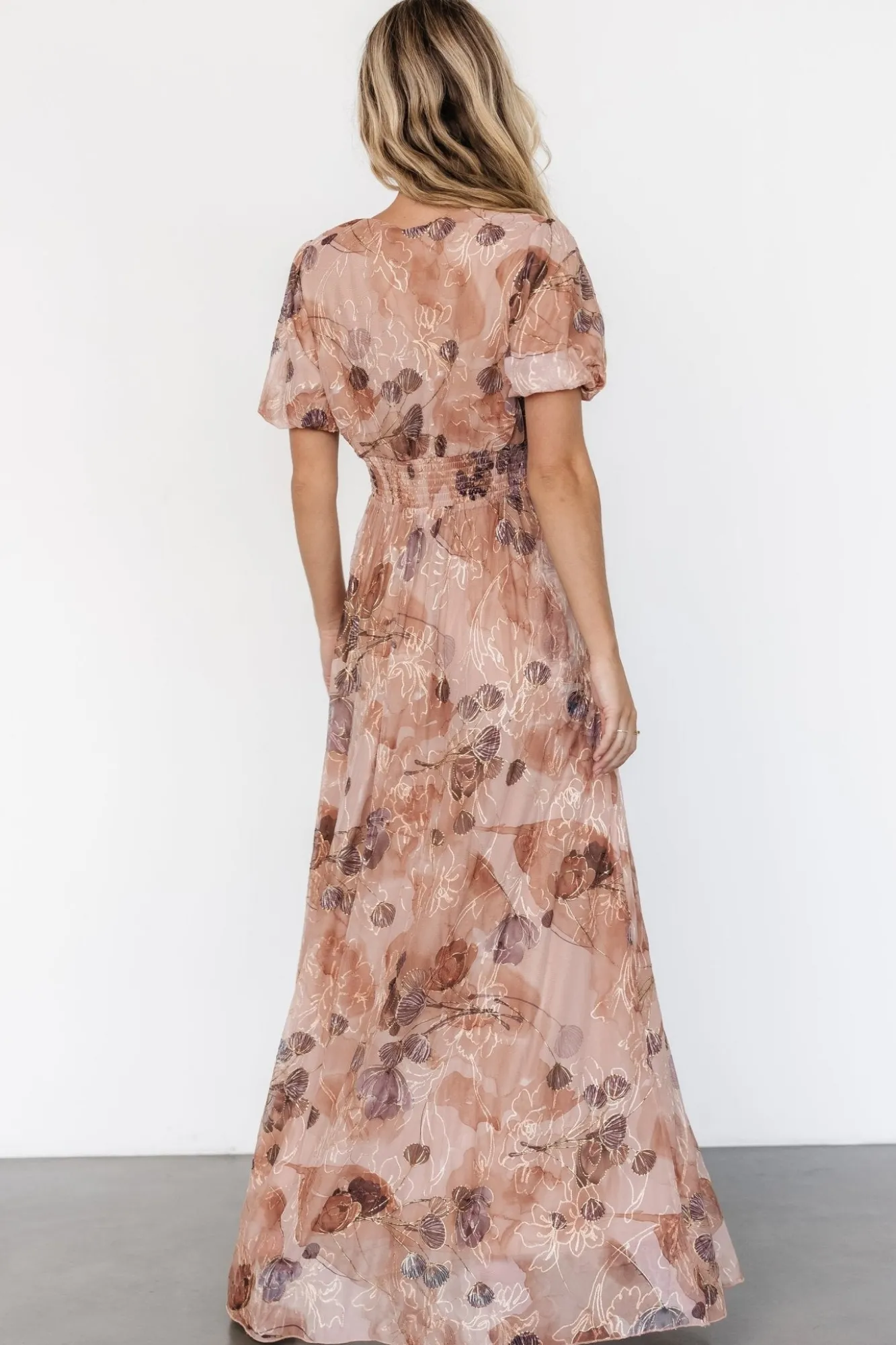 Baltic Born Ardley Maxi Dress | Taupe Floral