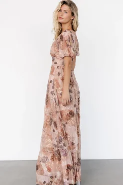Baltic Born Ardley Maxi Dress | Taupe Floral