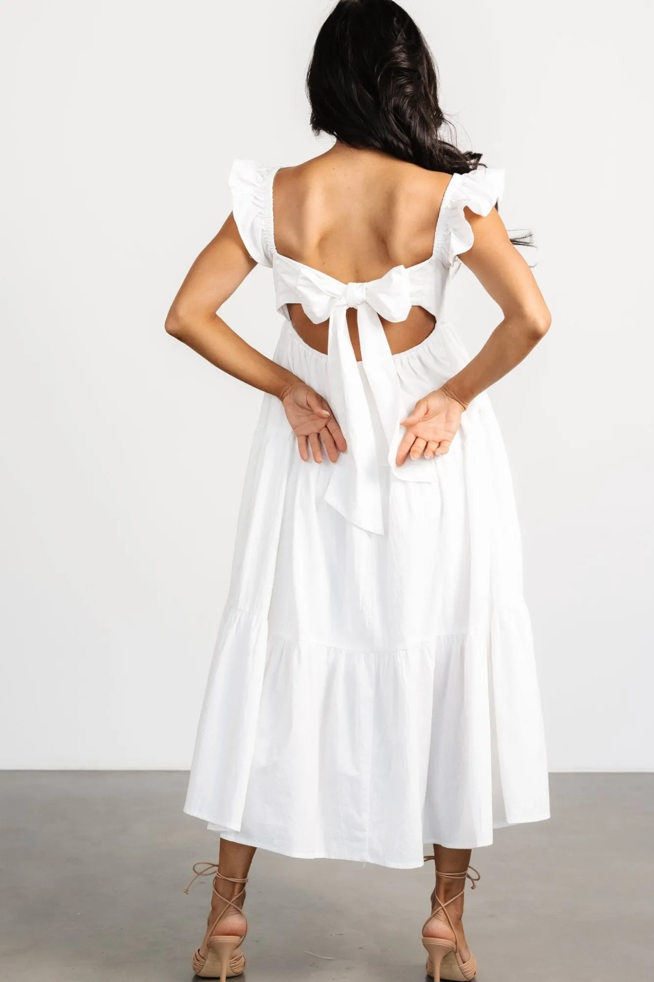Baltic Born Aria Back Tie Dress | Off White