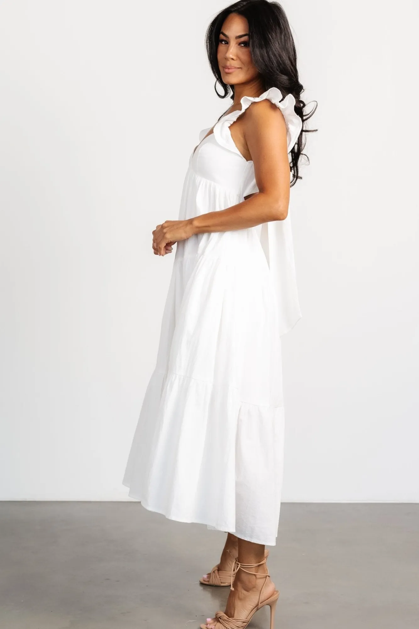 Baltic Born Aria Back Tie Dress | Off White