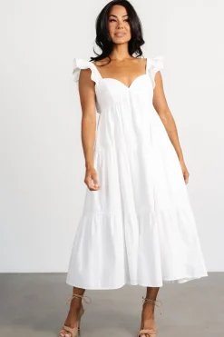 Baltic Born Aria Back Tie Dress | Off White