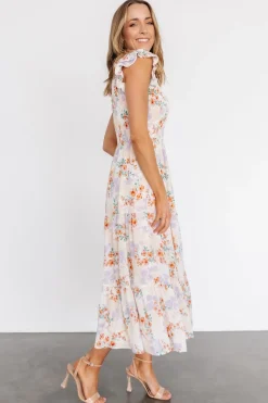 Baltic Born Arla Smocked Maxi Dress | Cream Floral