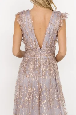 Baltic Born Arlene Shimmer Gown | Dusty Lilac + Rose