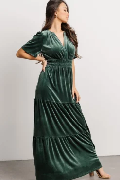 Baltic Born Artemis Velvet Maxi Dress | Deep Lagoon