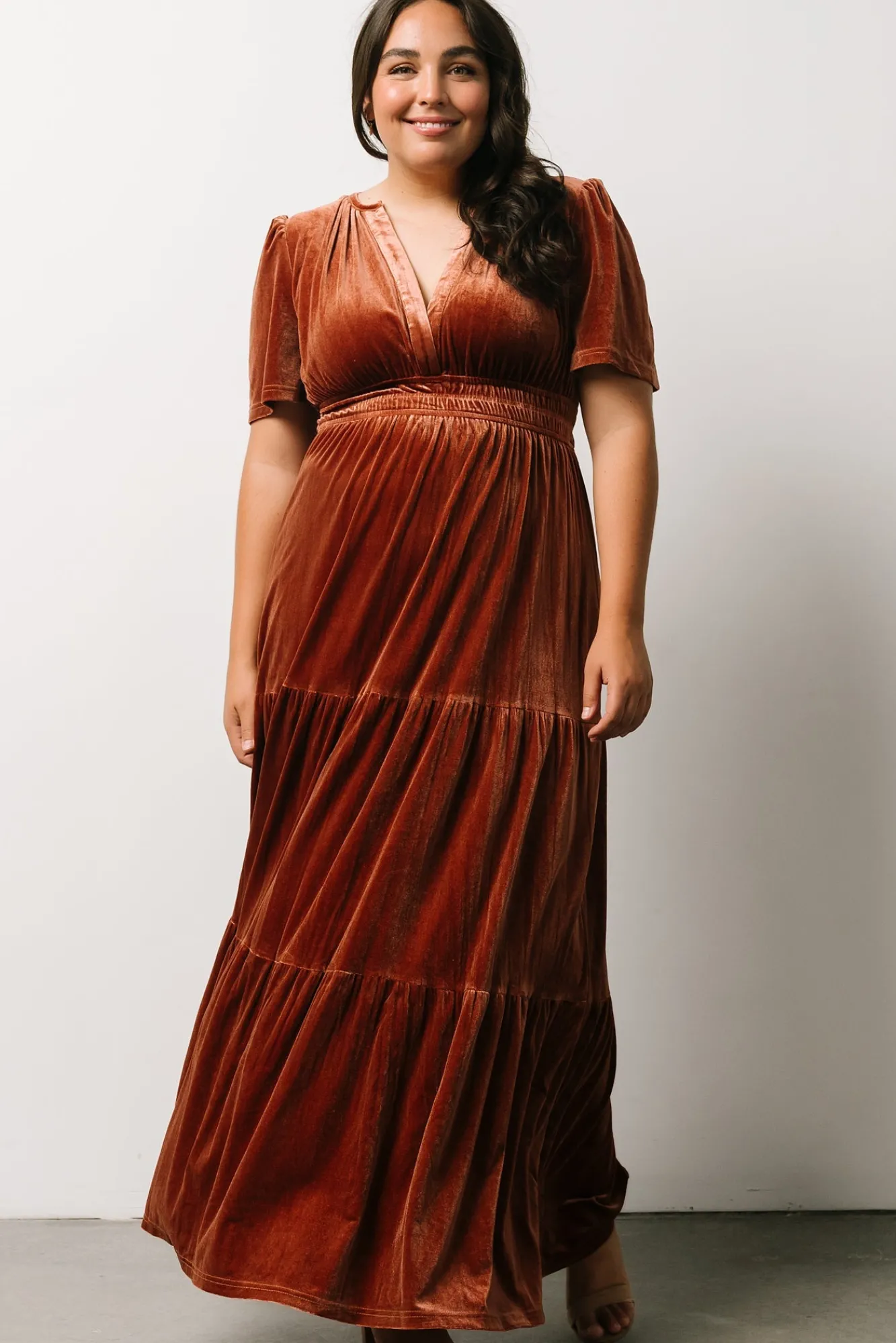 Baltic Born Artemis Velvet Maxi Dress | Dark Spice