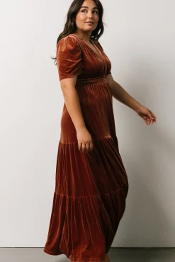 Baltic Born Artemis Velvet Maxi Dress | Dark Spice
