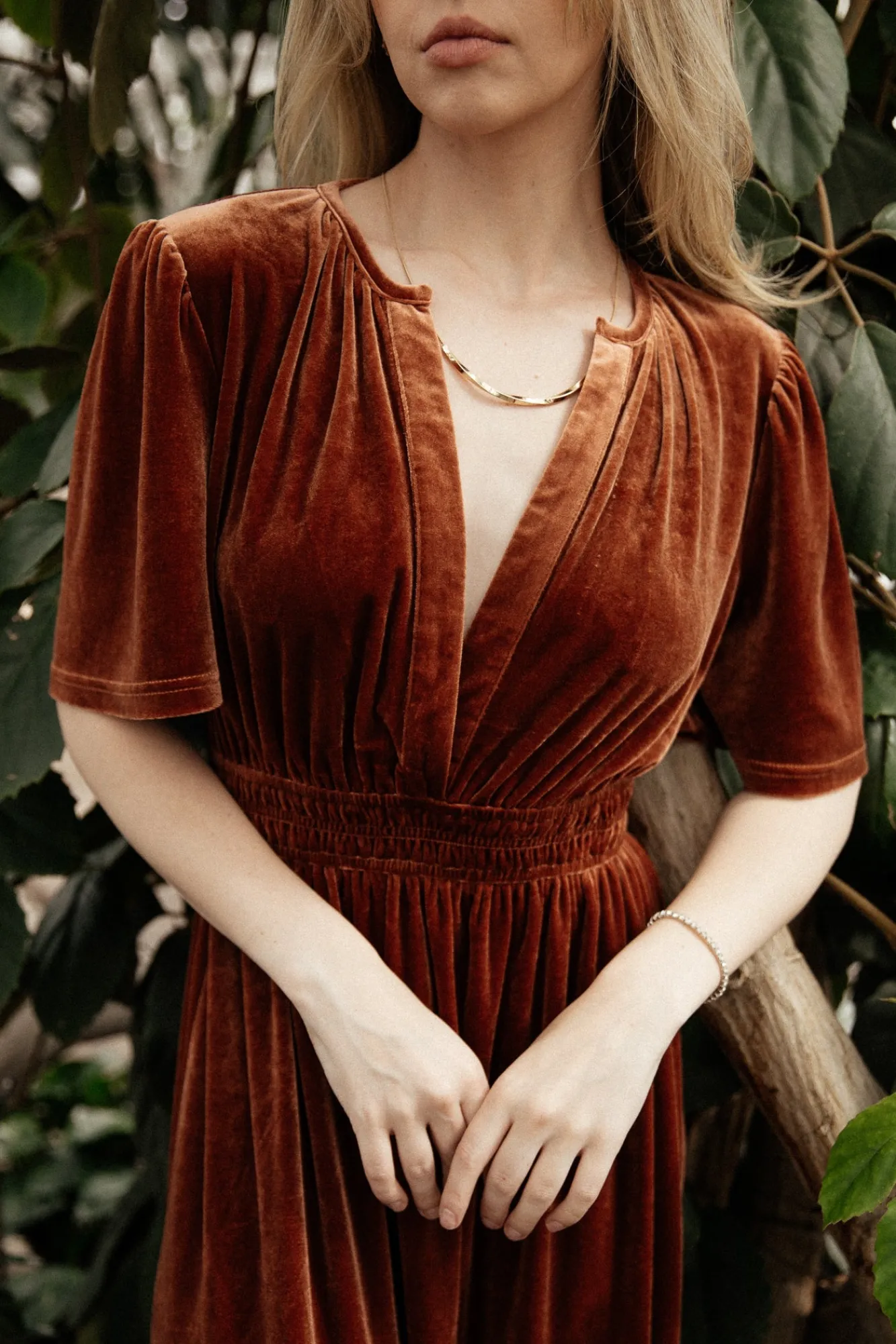Baltic Born Artemis Velvet Maxi Dress | Dark Spice