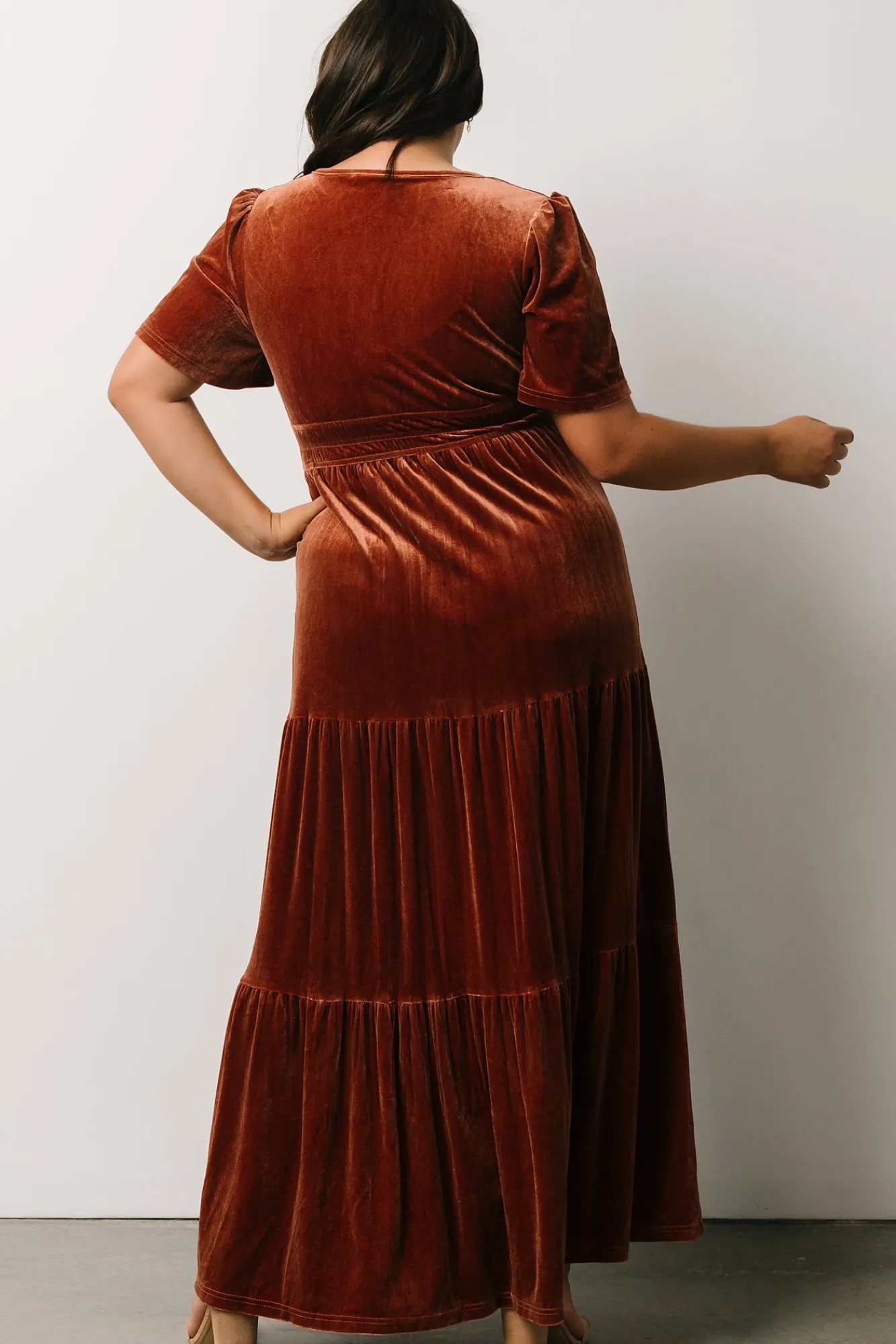 Baltic Born Artemis Velvet Maxi Dress | Dark Spice