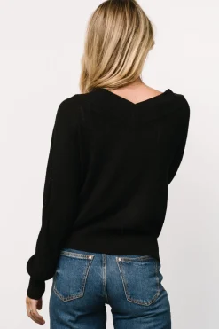 Baltic Born Ashby V Neck Sweater Top |