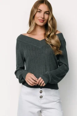 Baltic Born Ashby V Neck Sweater Top |