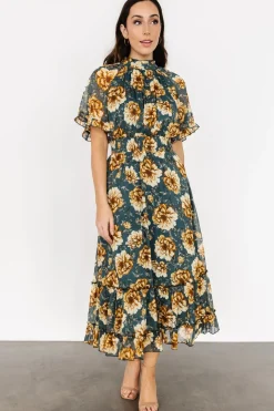 Baltic Born Ashton Maxi Dress | Topaz + Gold Floral