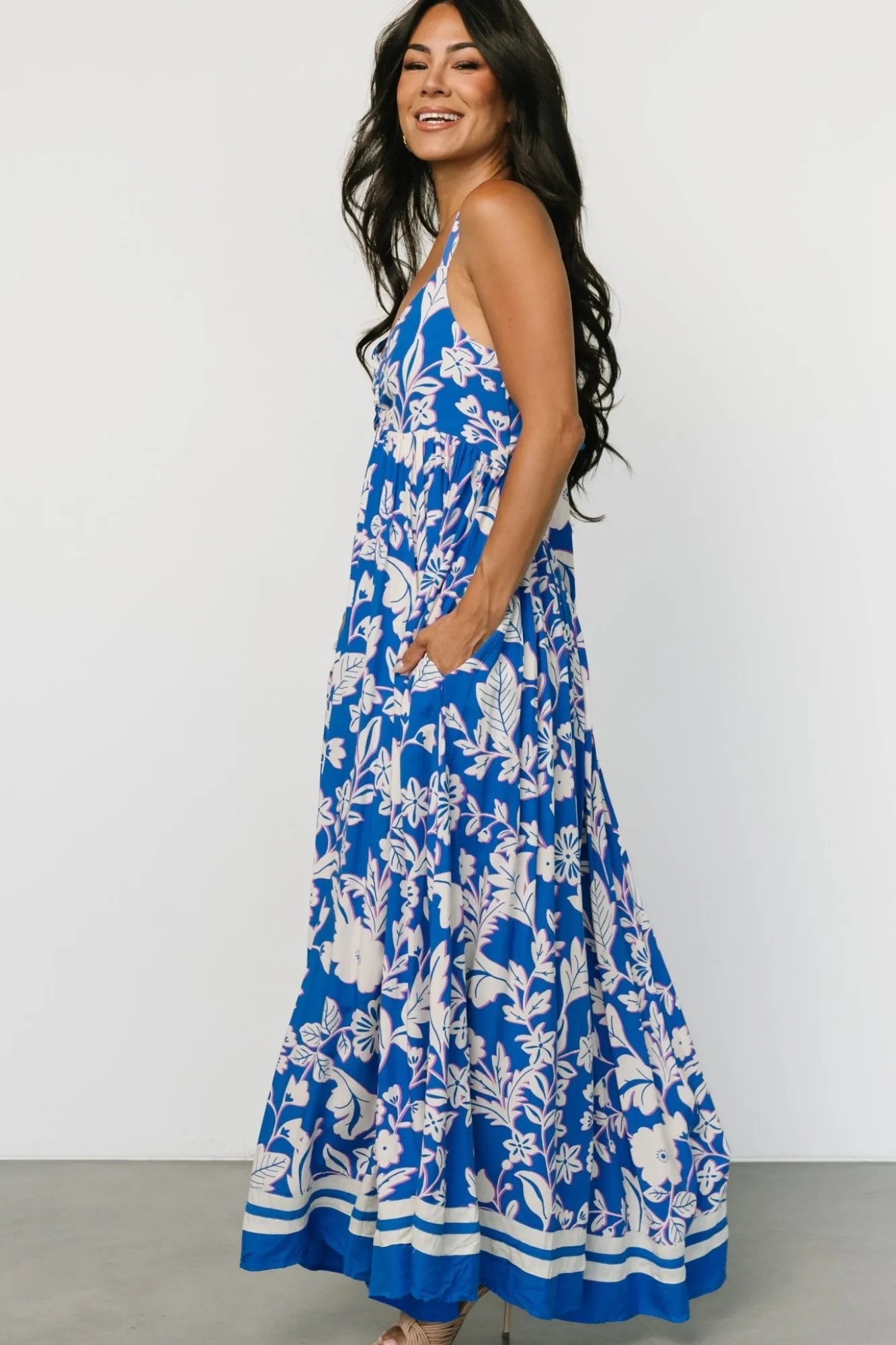Baltic Born Atalanta Back Tie Maxi Dress | Blue Print