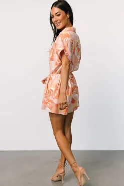 Baltic Born Audra Romper | Pink Multi Print