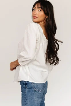 Baltic Born Aya Woven Top | Off White