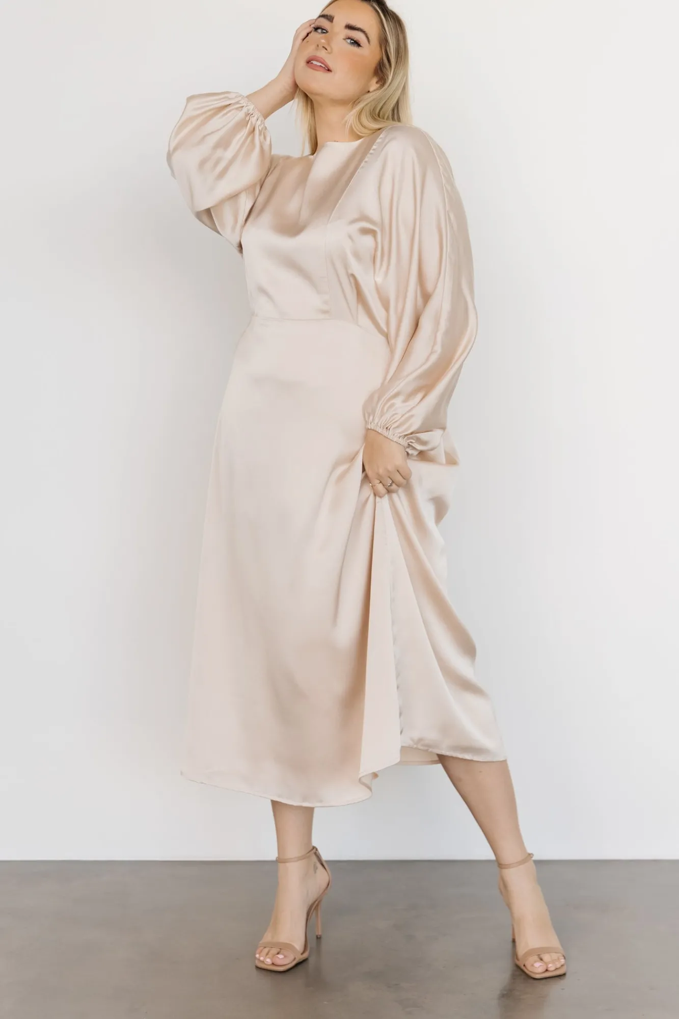 Baltic Born Balta Satin Midi Dress |