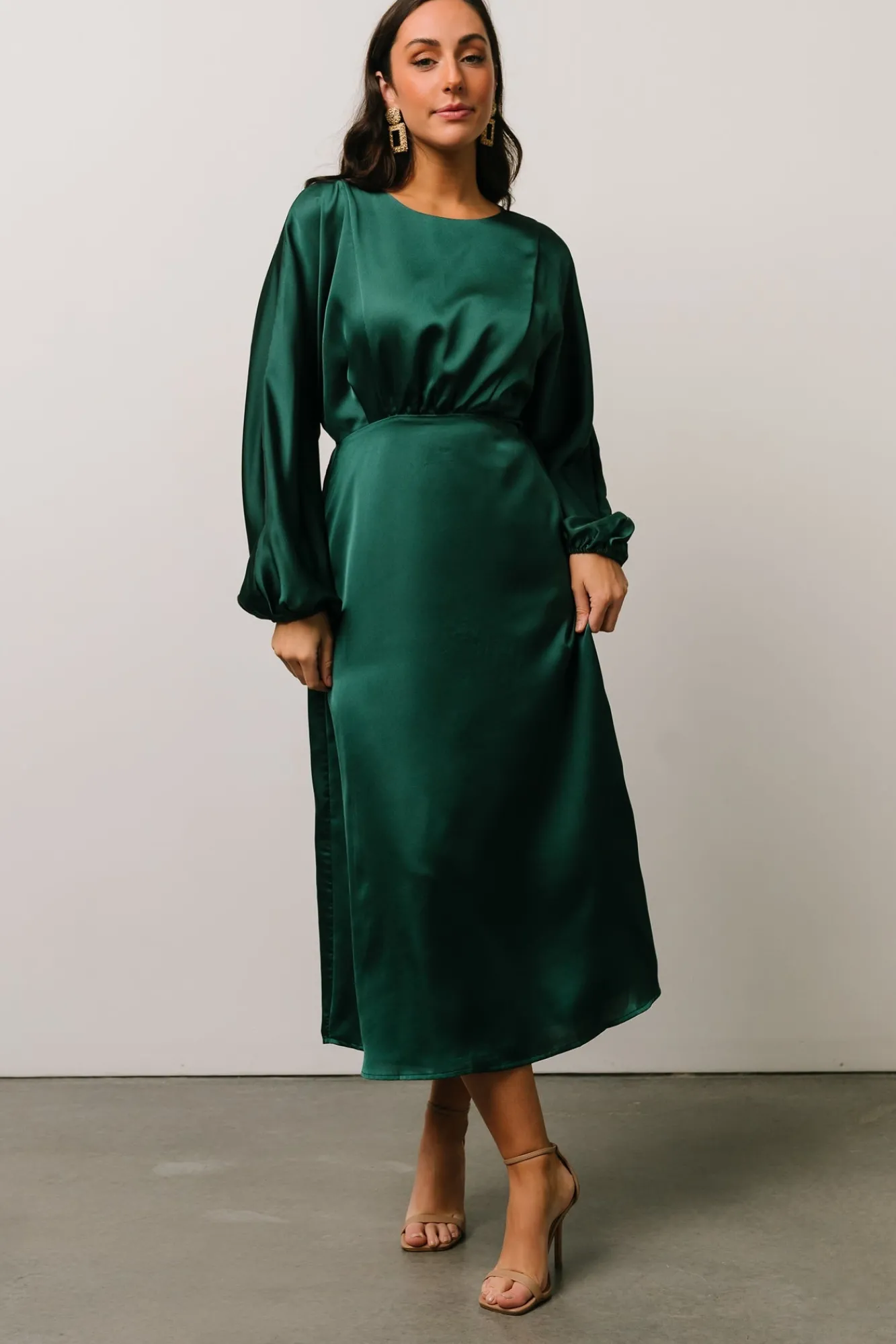 Baltic Born Balta Satin Midi Dress |