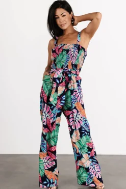 Baltic Born Barbados Tank Jumpsuit | Navy Print