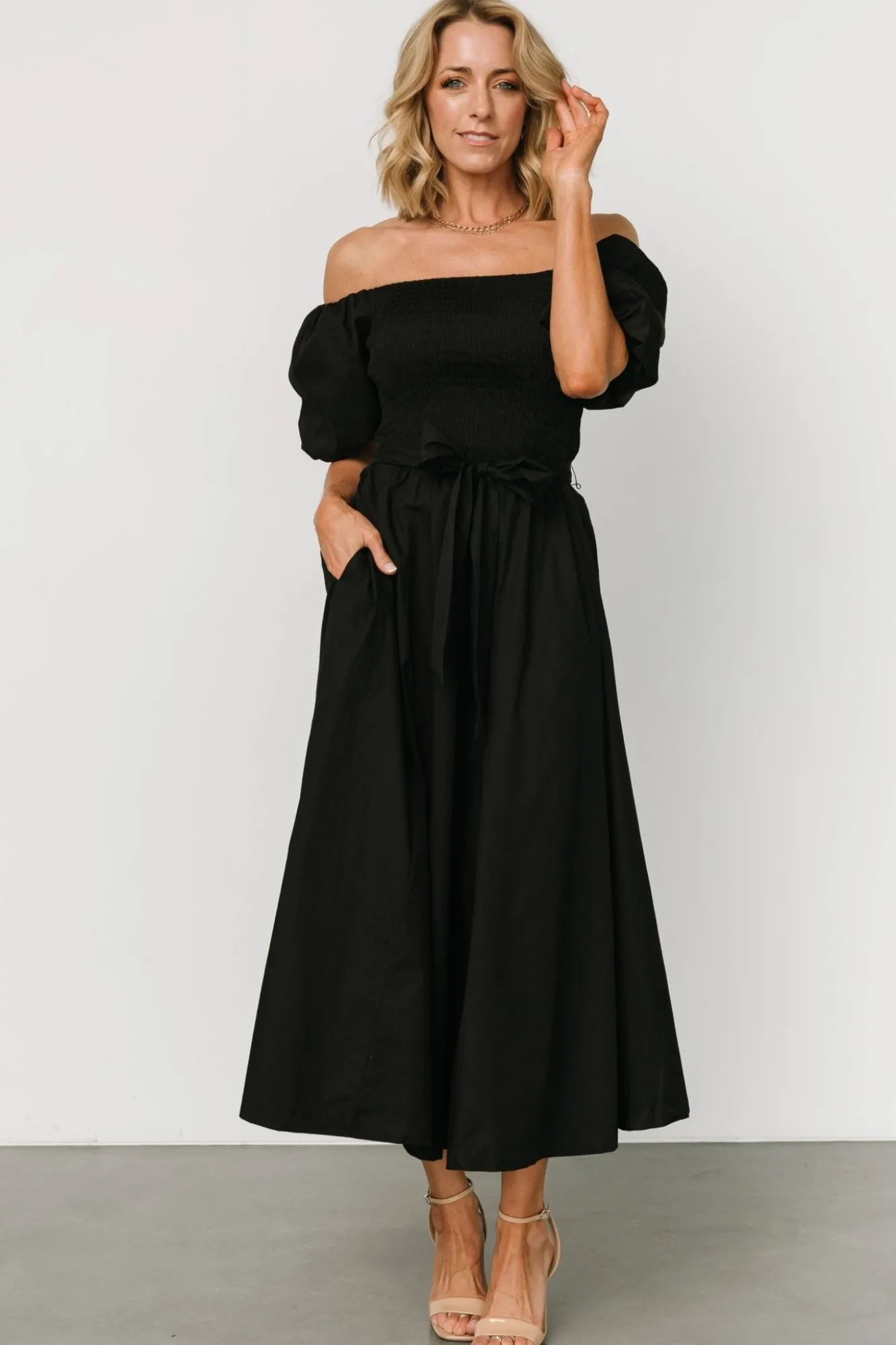 Baltic Born Bardot Midi Dress |