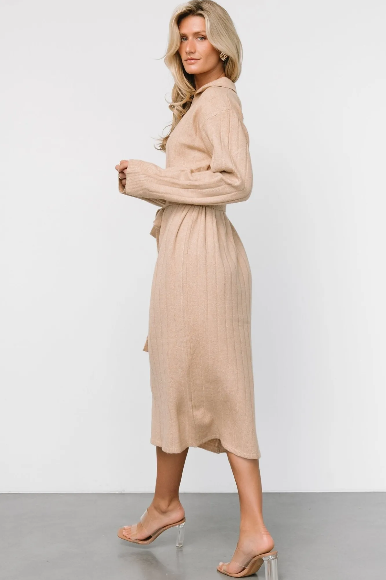 Baltic Born Barrie Sweater Dress | Light Tan