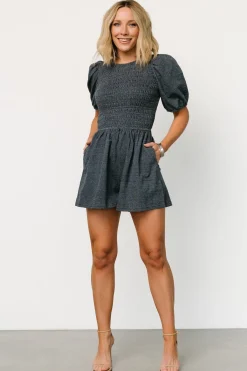 Baltic Born Beaumont Romper | Dark Heather Blue